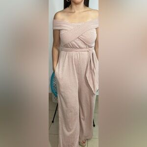 Multi-use Striped Jumpsuit